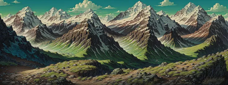 mountain, detailed colors, grass, hard hat, golden crown, detailed, vivid colors, photorealistic painting art by Midjourney and Greg Rutkowski, official art, (ocean:1.2), style-empire:0.5, intricate drawing, High Detail RAW color Photo, in the style of <lora:howlsMovingCastleInterior_v3:1>, (muscular legs:0.25), dramatic lighting