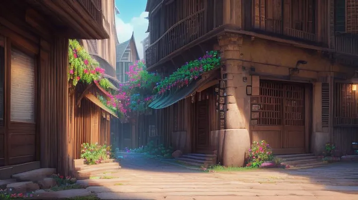 extremely detailed CG unity 8k wallpaper, beautiful detailed glow, megapixel, light, no humans, <lora:howlsMovingCastleInterior_v3:0.4>, incredibly absurdres, (hawaiian shirt with buttons), hyper detail, pixel art, <lora:miaobishenghua_v10:2>, poor, ultra detailed, upsweep