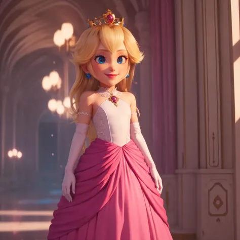 <lora:mpeachv3:0.8>,<lora:add_detail:0.5>,<lora:noline:0.3>,<lora:boldline:-0.3>,looking at viewer,smile,
1girl,looking at viewer,crown,long pink dress,white elbow gloves,