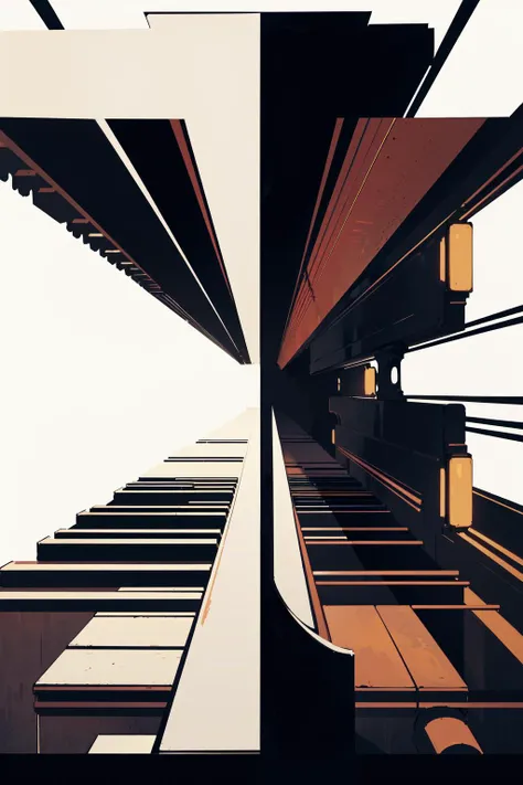 (vector, art, iIllustration,perfect detail,ultra high res,no text,optical illusion,Neon lights:1.45),
(Uniform and proportional, printmaking art,clean,simple color,abstract art,
perfect symmetry,minimalist style,masterpiece,:1.3),black and white,
complex details,landscape,
(piano theme,only piano:1.4) <lora:classic_piano:0.2>