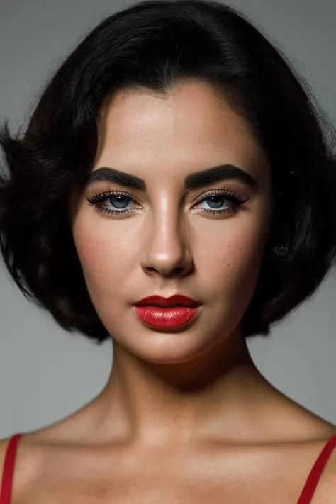 Realistic photo of a beautiful lyzt4yl0r-v2 woman, 1girl, solo, blue eyes, blonde hair, black hair, 1boy, male focus, lips, eyelashes, makeup, thick eyebrows, lipstick, portrait, close-up, realistic, red lips, soft lighting, professional Photography, Photorealistic, detailed, RAW, analog, sharp focus, 8k, HD, DSLR, high quality, Fujifilm XT3, film grain, award winning, masterpiece<lora:lyzt4yl0r-v2:1.0>