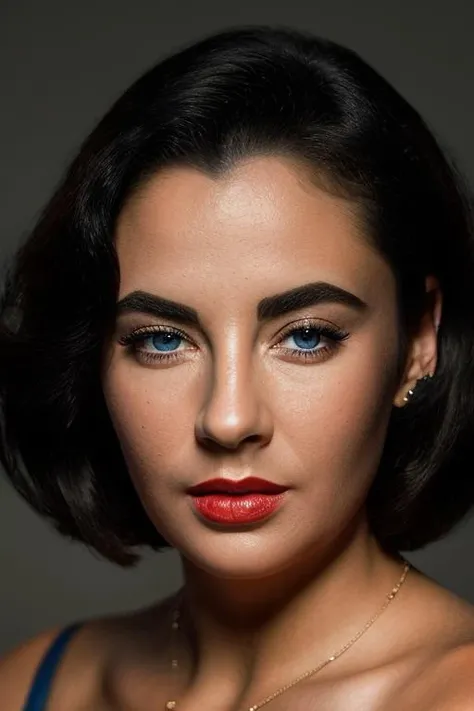 Realistic photo of a beautiful lyzt4yl0r-v2 woman, 1girl, solo, blue eyes, blonde hair, black hair, 1boy, male focus, lips, eyelashes, makeup, thick eyebrows, lipstick, portrait, close-up, realistic, red lips, soft lighting, professional Photography, Photorealistic, detailed, RAW, analog, sharp focus, 8k, HD, DSLR, high quality, Fujifilm XT3, film grain, award winning, masterpiece<lora:lyzt4yl0r-v2:1.0>