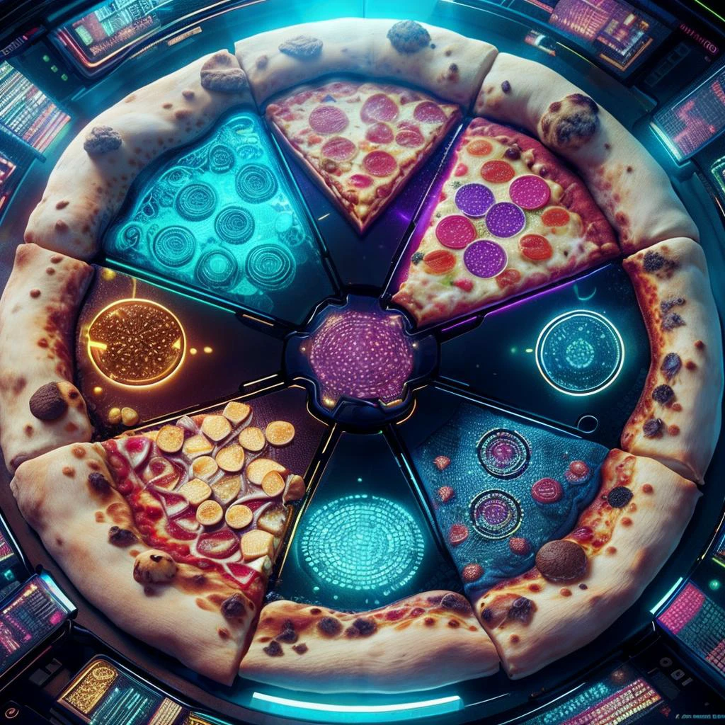 masterpiece, adstech, a pizza, scifi, colorful symbols, holographic, extremely detailed, <lora:AdsTech:1> <lora:add_detail:0.8>