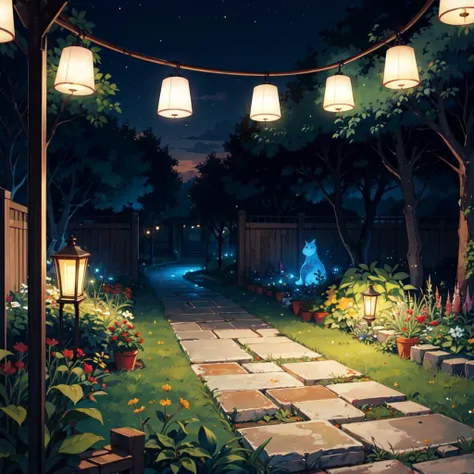 movable garden lights on the ground by sister Patou