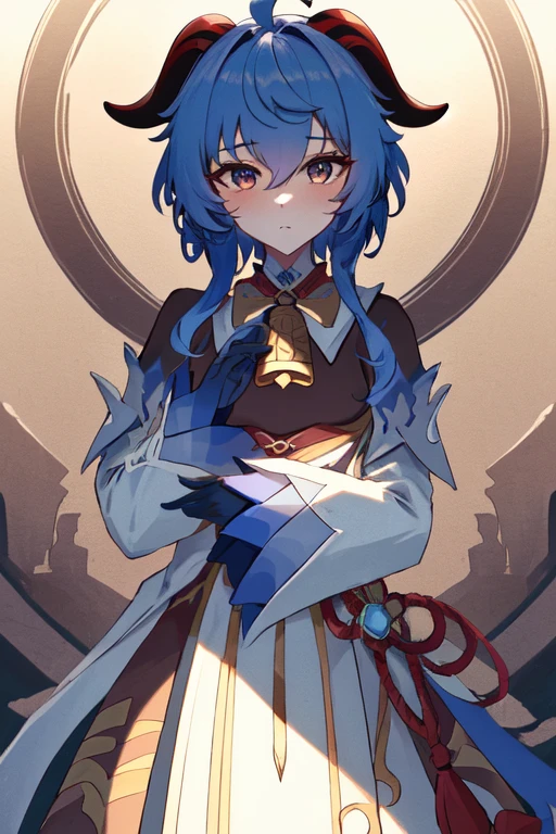 masterpiece, best quality, cinematic lighting, sharp contrast, (extremely detailed CG unity 8k wallpaper, masterpiece, best quality, ultra-detailed, best shadow), (detailed background:1.4), High contrast, (best illumination)
<lora:Character GanyuRealisticAnime Genshin:1> 1girl, ganyu \(genshin impact\), upper body, stunningly attractive