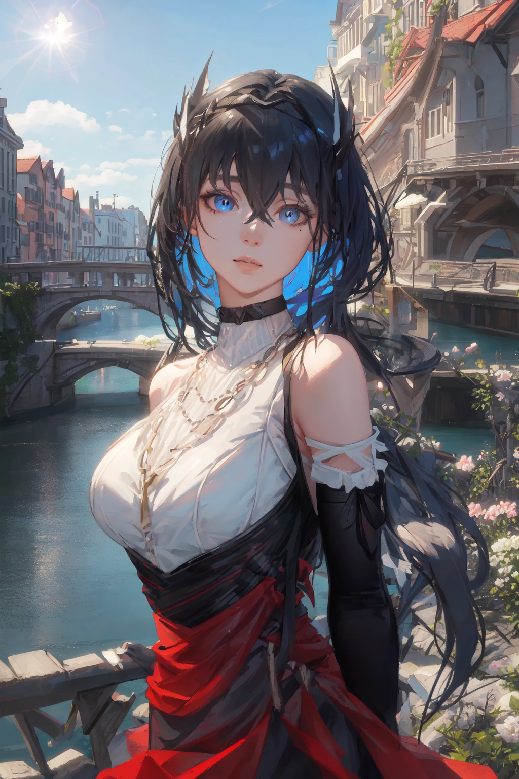 black hair