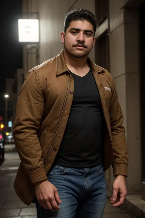 best quality, masterpiece, intricate details, RicardoNinguen man, <lora:RicardoNinguenLora:1>,
jacket, streets, 8k uhd, high quality, dramatic, cinematic, (skin imperfections), waning light, dark background, flash photography,