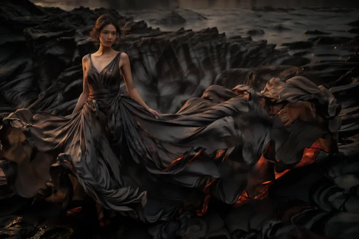 (8k, RAW photo, best quality,masterpiece:1.2),(realistic, photo-realistic:1.37),
1girl,long legs, full body,lava dress,simple background,ocean,
<lora:lavadress2:1> <lora:dressart_SDLife_Chiasedamme_v1.0:0.6> <lora:add_detail:0.3> <lora:more_details:0.3>