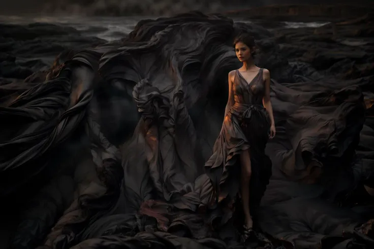 (8k, RAW photo, best quality,masterpiece:1.2),(realistic, photo-realistic:1.37),
1girl,long legs, full body,lava dress,simple background,ocean,
<lora:lavadress2:1> <lora:dressart_SDLife_Chiasedamme_v1.0:0.6> <lora:add_detail:0.3> <lora:more_details:0.3>