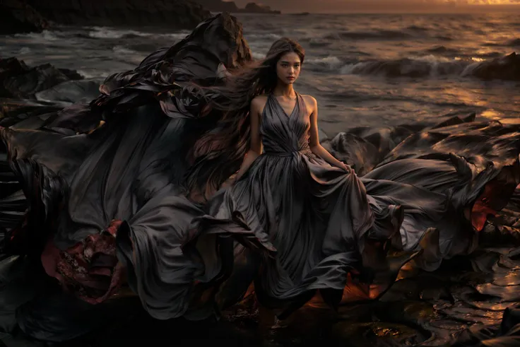 (8k, RAW photo, best quality,masterpiece:1.2),(realistic, photo-realistic:1.37),
1girl,long legs, full body,lava dress,simple background,ocean,
<lora:lavadress2:1> <lora:dressart_SDLife_Chiasedamme_v1.0:0.6> <lora:add_detail:0.3> <lora:more_details:0.3>