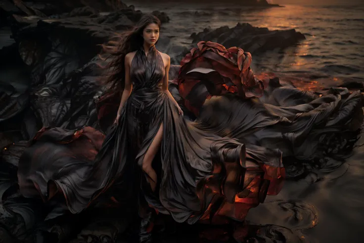 (8k, RAW photo, best quality,masterpiece:1.2),(realistic, photo-realistic:1.37),
1girl,long legs, full body,lava dress,simple background,ocean,
 <lora:lavadress2:1> <lora:dressart_SDLife_Chiasedamme_v1.0:0.6>  <lora:add_detail:0.5> <lora:more_details:0.5>