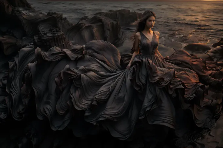 (8k, RAW photo, best quality,masterpiece:1.2),(realistic, photo-realistic:1.37),
1girl,long legs, full body,lava dress,simple background,ocean,
<lora:lavadress2:1> <lora:dressart_SDLife_Chiasedamme_v1.0:0.6> <lora:add_detail:0.3> <lora:more_details:0.3>