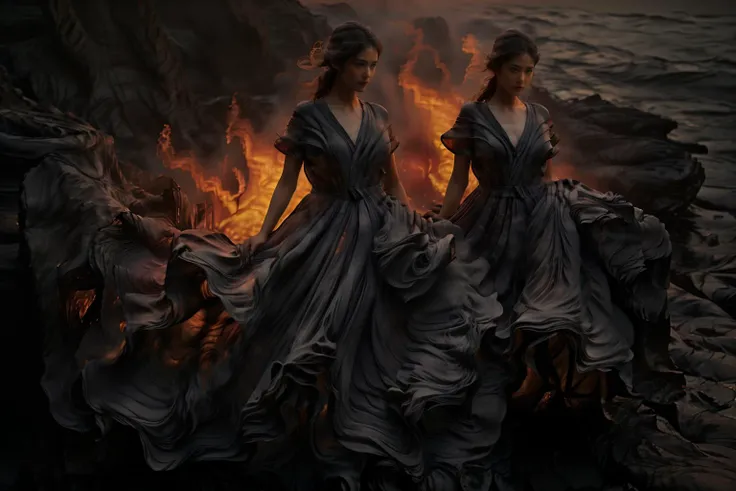 (8k, RAW photo, best quality,masterpiece:1.2),(realistic, photo-realistic:1.37),
1girl,long legs, full body,lava dress,simple background,ocean,
<lora:lavadress2:1.36> <lora:dressart_SDLife_Chiasedamme_v1.0:0.6>