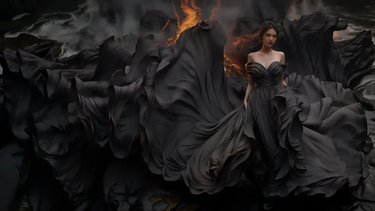 (8k, RAW photo, best quality,masterpiece:1.2),(realistic, photo-realistic:1.37),
1girl,long legs, full body,lava dress,simple background,ocean,
<lora:lavadress2:1> <lora:dressart_SDLife_Chiasedamme_v1.0:0.6> <lora:add_detail:0.3> <lora:more_details:0.3>