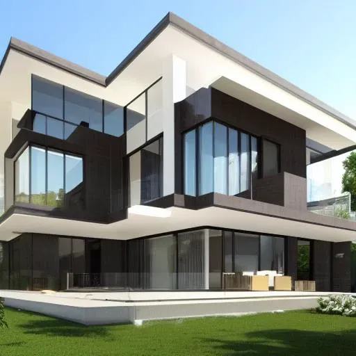 <lora:gdmextlora:0.40> luxury modern house