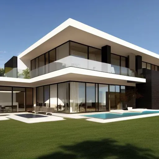 <lora:gdmextlora:0.40> luxury modern house