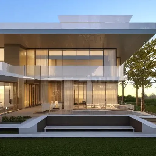 <lora:gdmextlora:0.40> luxury modern house