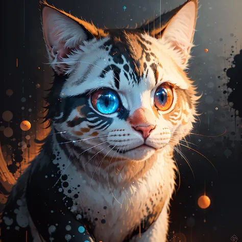 <lora:Sy3:1> a cute cat, ink, (creative:1.3), intricate detail, (pretty face), dynamic lighting, natural lighting, masterpiece, best quality, glow effects, godrays, Hand drawn, render, 8k, octane render, cinema 4d, blender, dark, atmospheric 4k ultra detailed, cinematic, Sharp focus, big depth of field, Masterpiece, colors, 3d octane render, 4k, concept art, trending on artstation, hyperrealistic, Vivid colors, extremely detailed CG unity 8k wallpaper, trending on CGSociety, Intricate, High Detail, dramatic