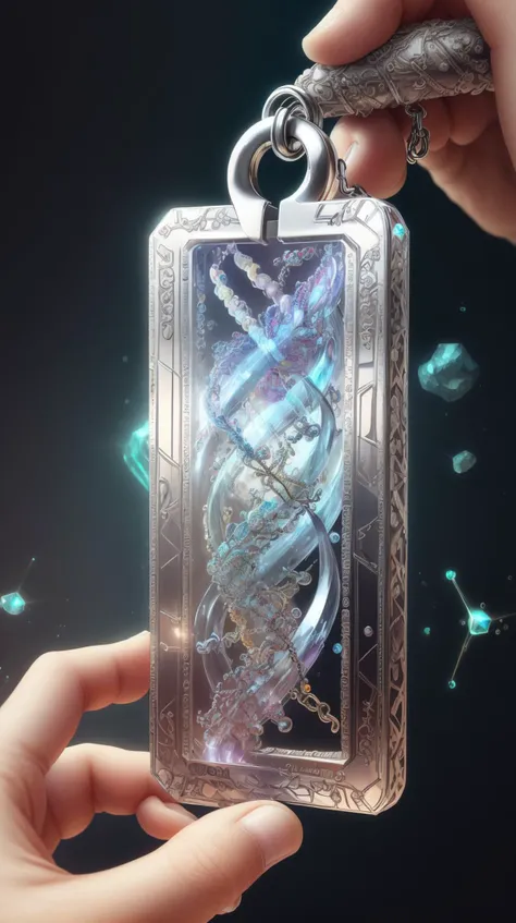 <lora:ScienceDNAStyle:1>ScienceDNAStyle polished silver keychain, (Masterpiece:1.3) (best quality:1.2) (high quality:1.1)
