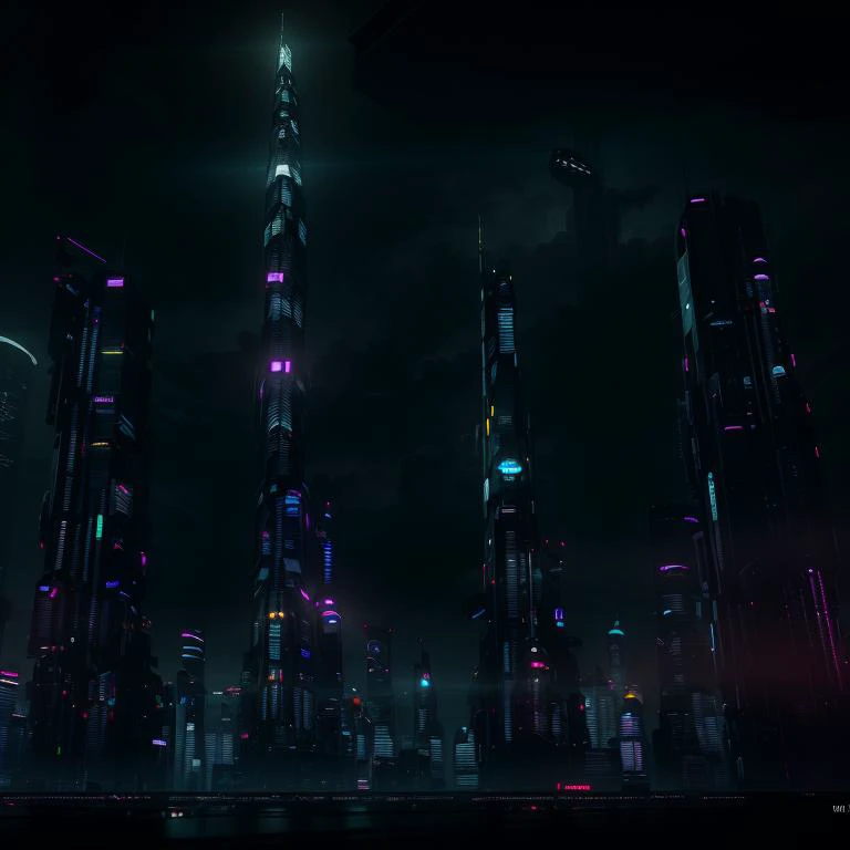 INIT_PROMPT A futuristic cityscape, with towering skyscrapers and neon lights. The artistic style is cyberpunk, with gritty and industrial elements mixed with futuristic technology. The light setting is moody and dark, with shadows and highlights creating a sense of mystery and intrigue. The mood of the image is edgy and thrilling, capturing the energy and excitement of a high-tech metropolis. C++ARAVAGGIO_endprompt