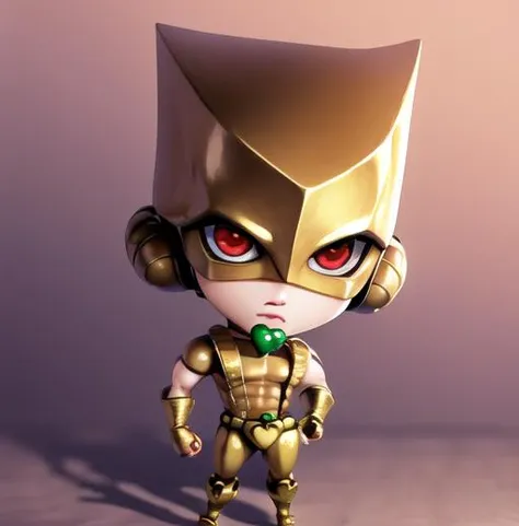 cute,  theworldjojo, (masterpiece, best quality:1.2),  solo, chibi, hires, red eyes, pout, beautful artwork, boy, <lora:theworldjojo:0.86>