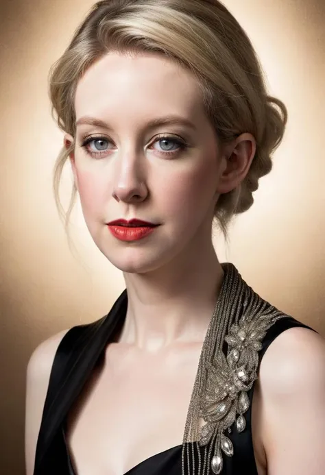 elizabeth holmes as 1930s gangster, exquisite detail, award winning photography, dramatic lighting, skin texture <lora:ELIZABETH_HOLMES_XL-000007:0.7>