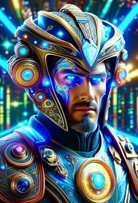 hyper detailed masterpiece, dynamic realistic digital art, awesome quality, DonMMy51ic4lXL male cortos, time-travel law enforcement officer,inquisitor, phaser <lora:DonMMy51ic4lXL-000006:0.8>