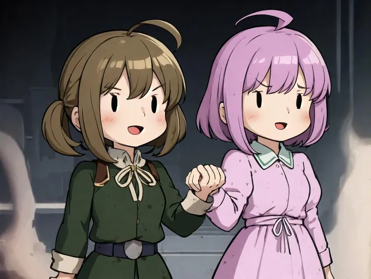 2girls, chibi, minigirl, fairy \(kancolle\), :d, balus, huge ahoge, dirty,
perfect hands, <lora:yousei-san_v23_C3_dalion_768:1><lora:envybetterhandsLocon_beta2:1> <lora:balus_set_v011:1>