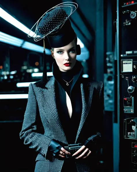 weird fashion, fashion photography , inspired by Johnny mnemonic<lora:weird_fashion:1.0>
