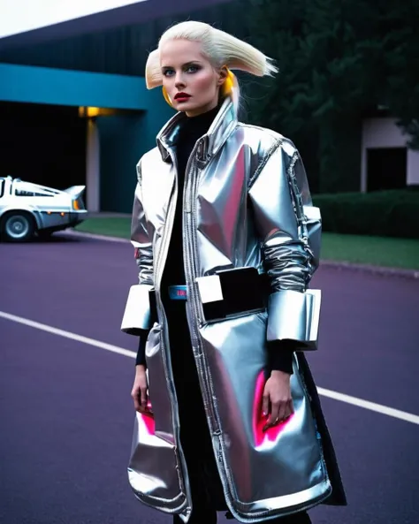 weird fashion, fashion photography , inspired by back to the future<lora:weird_fashion:1.0>