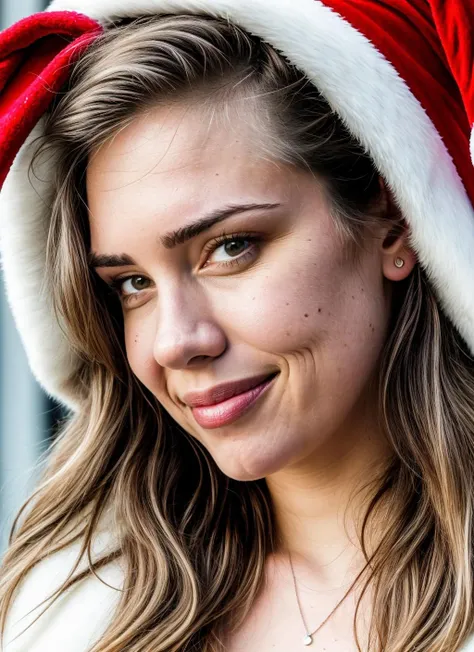 RAW photo of alanahpearce-ti, natural lighting, 8k uhd, dslr, high quality, film grain, Fujifilm XT3, <lora:add_detail:0.7>, by Henri Cartier-Bresson, christmas theme