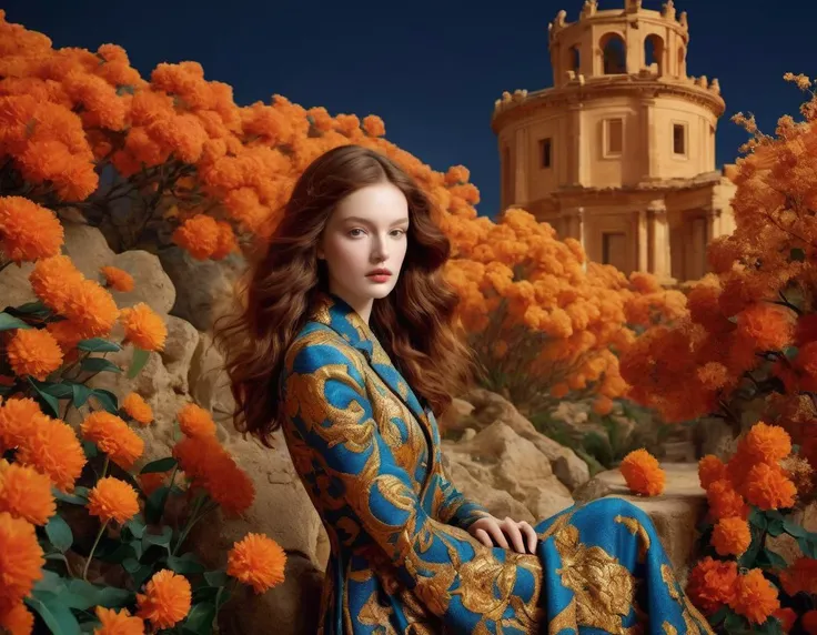 (masterpiece, best quality, hyper realistic, raw photo, photorealistic, intricately detailed), Erik Madigan Heck Style - Synthetic Cubism, <lora:Erik Madigan Heck Style:0.9>, (Utopian/Post-scarcity:1.2), In an ancient ruin where light and shadow playfully intertwine, a teenage girl model adorned in fashion that blurs the line between modern and classic stands poised. Surrounding her, art birthed from nature's whim and human touch overflows, radiating a timeless beauty. Her flowing dress incorporates elements from various epochs of history. In the backdrop, a surreal landscape unfolds, where sunrise and sunset seem to occur simultaneously, blurring the boundaries between reality and fantasy. This entire scene captures a moment where epochs, cultures, and the elegance of both natural and man-made beauty converge in perfect harmony, model dressed by Ralph Lauren, Jil Sander, Thomas Burberry, Georg Jensen, Boyfriend jeans, oversized blazer, and loafers., Laying down and staring at the ceiling, lost in thoughts of love, beautiful and breathtaking hairstyle, frizzy hair, pinterest hairstyles, beauty, sensual, melancholy, delicate, fashionable, detailed beautiful face, perfect big eyes, modern, cinematic, dark, horror, surreal, dreamlike, atmospheric, moody, dramatic, complex, supernatural dimension, Inspired by Hans Hartung, (dynamic angle:1.4), dynamic composition, film grain, <lora:add-detail-xl:0.5>, Quantum Entanglement Time Travel Nexus, Bioregenerative Living Walls,Soapstone stone, Glow-in-the-Dark Plants, Laser Lights, FujiFilm XT4, taken by Augusta Curiel,