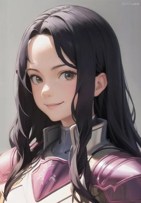 <lora:Fanatio2:0.8>, Fanatio2, armor, smile, portrait,, (masterpiece, best quality, absurdres, detailed, ultra-detailed:1.3)