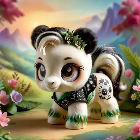 ral-ltlpowny panda bear,realistic,highly detailed,lifelike,studio photo,highly detailed,masterpiece