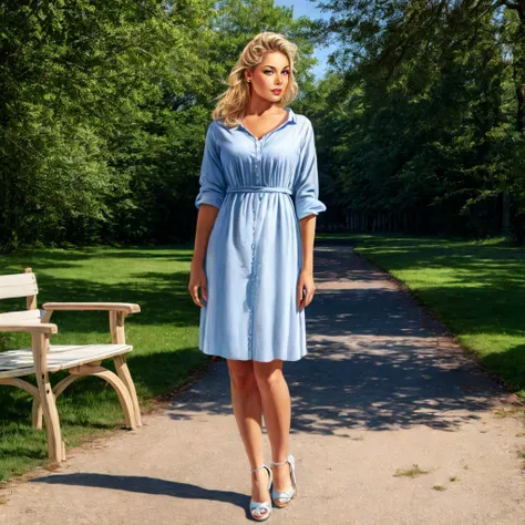 StefanoRiboli_ArtStyle,<lora:StefanoRiboli_ArtStyle:0.8>, 1girl, sfw, vintage painting of a beautiful woman with blonde hair in a park, (full body:1.7), <lora:add_detail:0.85>, AS-Adult, detailed skin, ultra realistic 8k cg, picture-perfect face, flawless, clean, masterpiece,