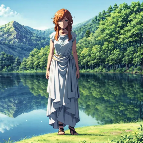 <lora:Flamme001:0.7>,<lora:add_detail>,<lora:noline:0.3>,
solo,looking at viewer,smile,parted lips,
Flamme,1woman,
full body,
nature,sunlight,mountain,lake,wind,