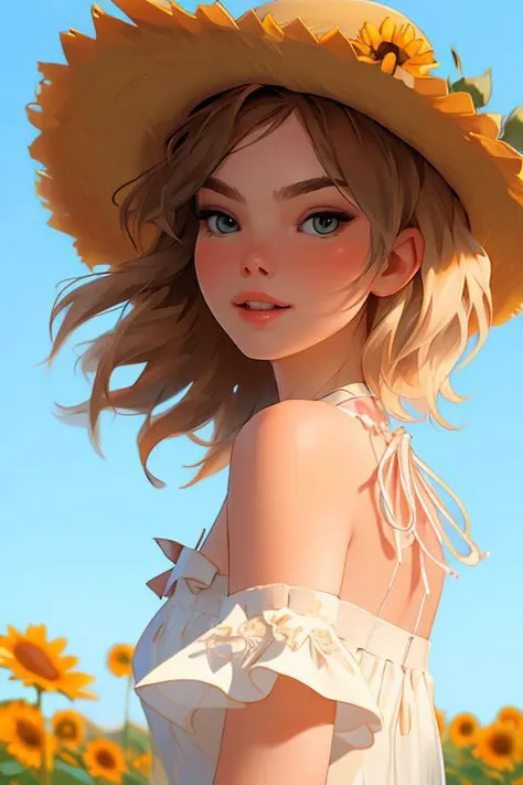 DEN_alisya_soa,
walking through a field of sunflowers wearing a summer dress and sun hat, field, sunflowers, summer, scenic,
bokeh, f1.4, 40mm, photorealistic, raw, 8k, textured skin, skin pores, intricate details <lora:epi_noiseoffset2:1>, epiCRealism, <lora:ClothingAdjuster3:-0.8>