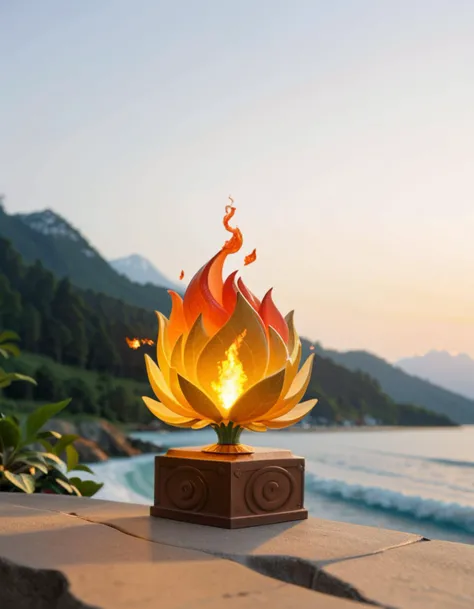 Wide angle mixed media illustration, (Elemental harmony displayed in four figures:1.3), Symmetrical composition, Fire figure with blazing flames, Water figure with flowing waves, Earth figure with grounded roots, Air figure with swirling gusts, (Harmonious interaction:1.2), Nature background, Mountainous terrain, Ocean waves, Lush forest, Clear sky, (Dynamic lighting:1.3), Glowing embers, Shimmering water, Verdant foliage, Ethereal clouds.Masterpiece,best quality,hi res,8k,hi res,8k,award winning,(sharp focus, intricate, highly detailed), <lora:tr03_colorful_02_colorful_glass:0.1> colorful glass <lora:tr03_colorful_03_colorful_smoke:0.1> colorful smoke <lora:tr10_colorful_01_colorful_gradient:0.1> colorful gradient