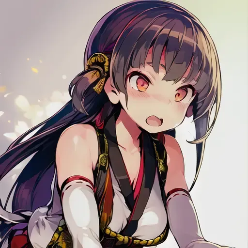kikuchiyo, 1girl, all fours,<lora:kikuchiyo_orange01091:1>