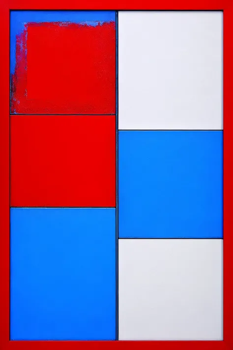 [professional::0.3][intricate:0.3:0.7][digital:0.7]-photography, powder blue square, red border,<lora:geometrics:1>, (modern, abstract painting on a wall, framed:1.2), picture-perfect