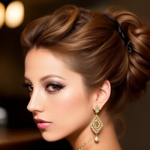 portrait photo of jenna beautiful woman hair updo upsweep nightclub sitting at bar (masterpiece) (best quality) (detailed) (8k) (HDR) (wallpaper) (cinematic lighting) (sharp focus) (intricate) <lora:jenna:0.9>