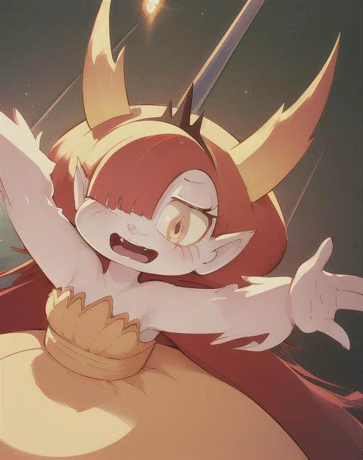 (best quality:1.2), (masterpiece), high res, original, (extremely detailed:1.3), CG, 1girl, cute, long hair, smile, open mouth, <lora:hekapoo:1>