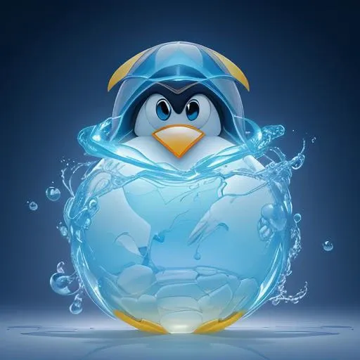 ethereal fantasy concept art of (Very Detailed 3D render:1.4) of (Realistic:1.35),(Amusing:1.3), (a solo 1penguin \(tux the linux mascot\):1.3) in a Aquamarine costume with Resin Bracelet, Jellyfish Eyes, Radiant, (Penguin-God:1.5), Surreal 2D Sidescroller - "LIMBO", 4k, 8k, uhd, ultra detailed, ray tracing, global illumination, smooth, very sharp, stunning, phenomenal, rendered as masterpiece, (style of Jovana Rikalo:1.3),(style of Artgerm:1.3),(style of Siya Oum:1.3),(Cell Shading:1.35),(CGI Art:1.45),(Digital Art:1.4) <lora:Tuxiffusion-v1:0.6> penguin . magnificent, celestial, ethereal, painterly, epic, majestic, magical, fantasy art, cover art, dreamy