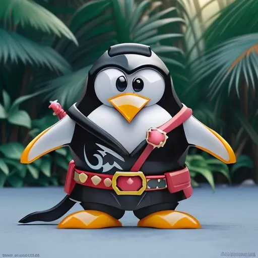 Tilt-shift photo of (Very Imaginative 3D render:1.4) of (Realistic:1.35),(Amusing:1.3), (a solo 1penguin \(tux the linux mascot\):1.3) in a Alabaster costume with Eyeglasses, Fox Eyes, Dismayed, (Jungle Queen:1.5), Isometric Pixel Art - "Disco Elysium", 4k, 8k, uhd, ultra detailed, ray tracing, global illumination, smooth, very sharp, stunning, phenomenal, rendered as masterpiece, (style of Artgerm:1.3),(style of Loish:1.3),(style of Siya Oum:1.3),(Cell Shading:1.35),(CGI Art:1.45),(Digital Art:1.4) <lora:Tuxiffusion-v1:0.6> penguin . Selective focus, miniature effect, blurred background, highly detailed, vibrant, perspective control