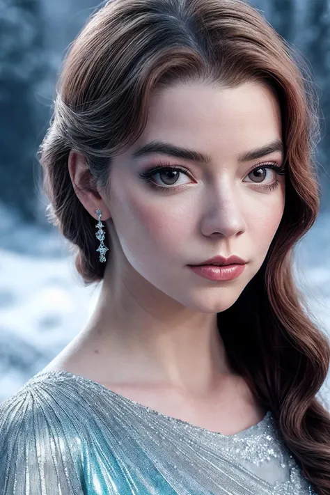 AnyaT_SoloTI_v1,
a beautiful woman, perfect hair,
Elegant and ethereal attire, featuring icy and frosty elements, graceful and enchanting pose, close-up shot, (digital, cool and icy colors, a touch of magical filters), (Enchanted Frozen Kingdom Setting, with snow-covered landscapes, shimmering ice castles, and a sense of magical wonder), sparkling and mesmerizing eyes, a serene and enchanting expression, rosy and frost-kissed lips, (frozen gaze: 1.1), delicate and enchanting accessories, (magical shot: 1.3), (soft and cool lighting, creating a magical and ethereal atmosphere with a soft and icy glow),
<lora:add_detail:0.6>, <lora:LowRa:0.3>