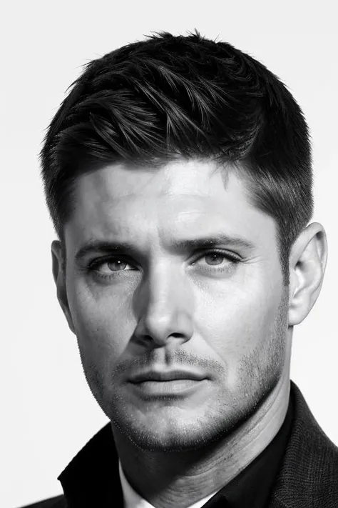sks person, man, professional studio portrait, male portrait, face, highly detailed, stubble, serious look, realistic, white background,
<lora:locon_jensenackles_v1_from_v1_64_32:1>