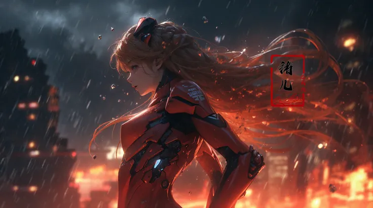 Epic CG masterpiece, Asuka Langley Soryu,hdr,dtm, full ha, in the style of mecha anime, like a god The dancing long knife charging forward battlefield, the burst meteor, the fierce battle of fighting with his life, 8K, ultra detailed graphic tension, dynamic poses, stunning colors, 3D rendering, surrealism, cinematic lighting effects, realism, 00 renderer, super realistic, full - body photos, super vista, super wide Angle, HD,
<lora:~Q?-feAsuka Langley Soryu:0.7>