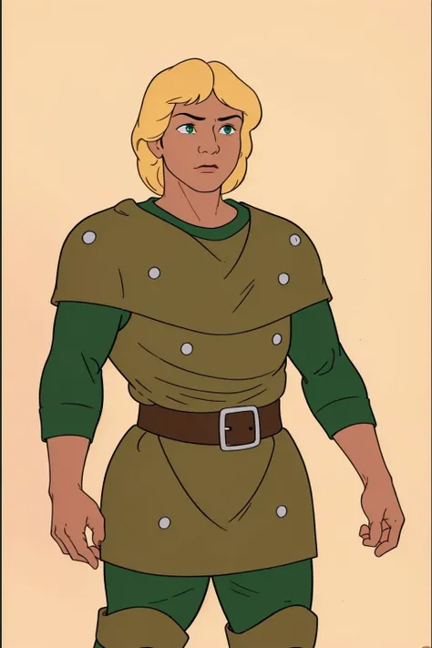 hank <lora:hank_dnd_V1:1>, leather armor, green shirt