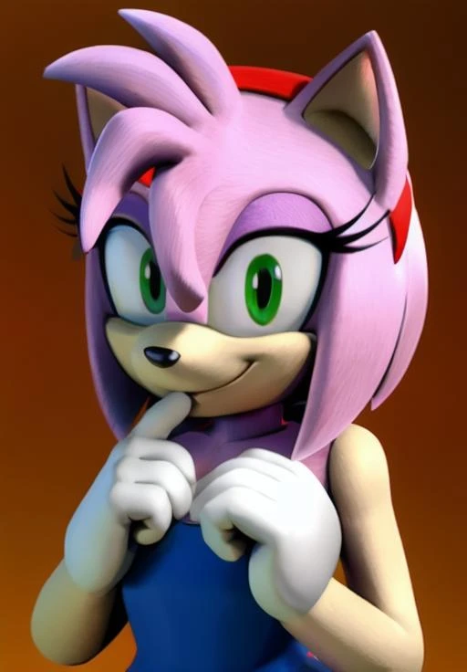 <lora:Amy_Rose:0.8>, Amy_Rose, portrait, smirk, finger on lips, (masterpiece, best quality, detailed:1.3), (highly detailed, high quality:1.3)