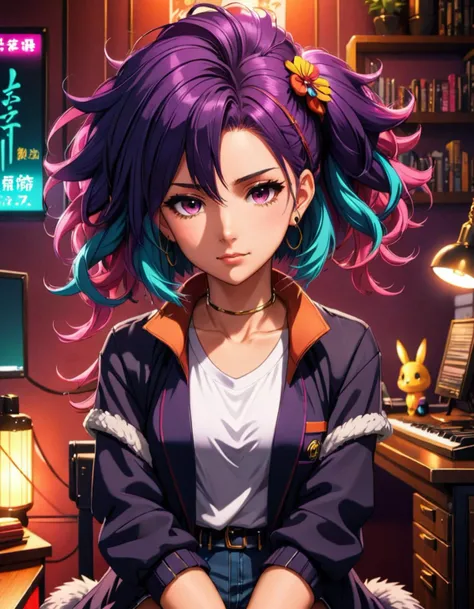 anime artwork <lora:FFelf-LiFFe-FFusion-LoRA-FA-TX10_v2:1>, Cozy, moody, Vulgar petite Arcadian Female Sociologist, her hair is [Intuitive:Abhorrent:18], Deathpunk . anime style, key visual, vibrant, studio anime, highly detailed . anime style, key visual, vibrant, studio anime,  highly detailed